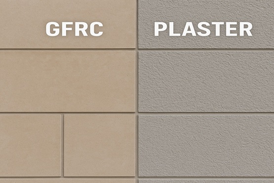 مقایسه نما سیمانکاری با نما جی اف آر سی