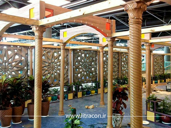 نمونه اجرا شده پنل های بتن GFRC - GRC  باغ کتاب تهران
