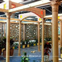 نمونه اجرا شده پنل های بتن GFRC - GRC باغ کتاب تهران